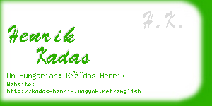 henrik kadas business card